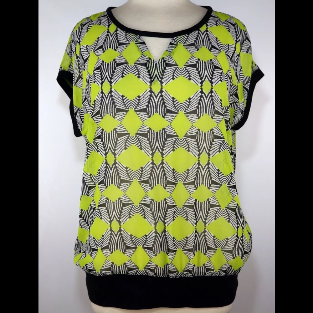 Two by Vince Camuto sheer blouse Med - gently used